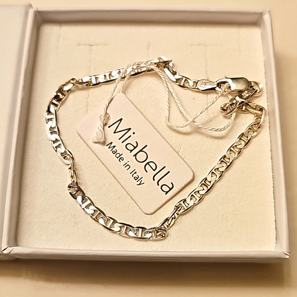 Miabella ITALY 🇮🇹 925 Silver Bracelet 7" inch New
